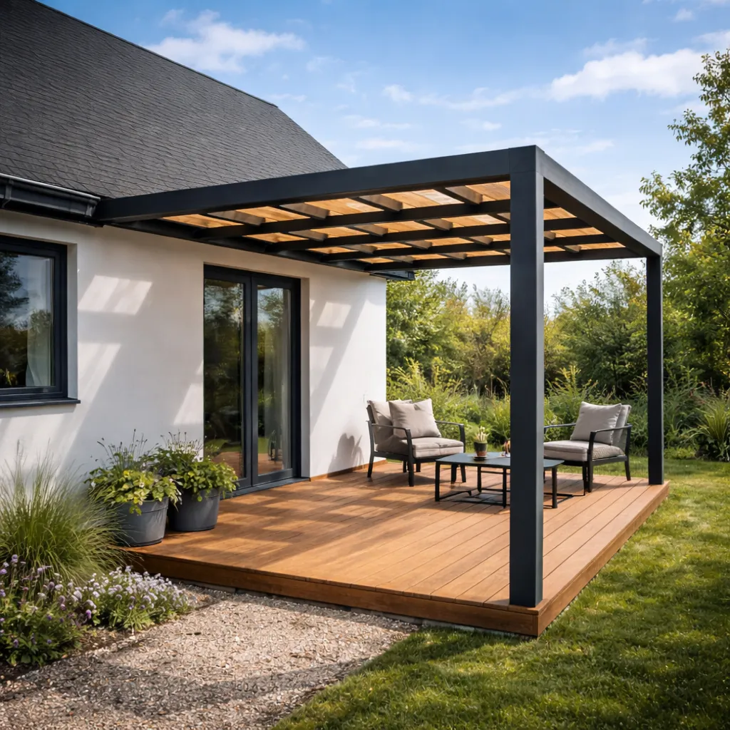 PT1 – Pergola és terasz